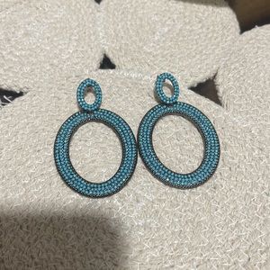 rhodium earrings